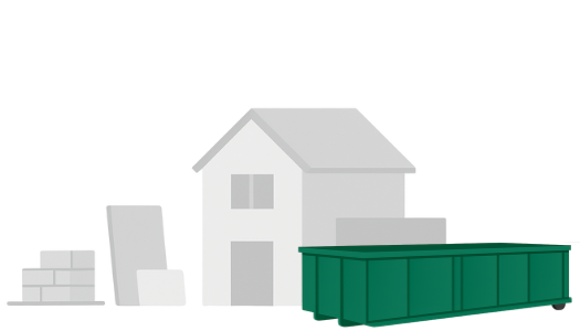 How dumpster rental works illustration